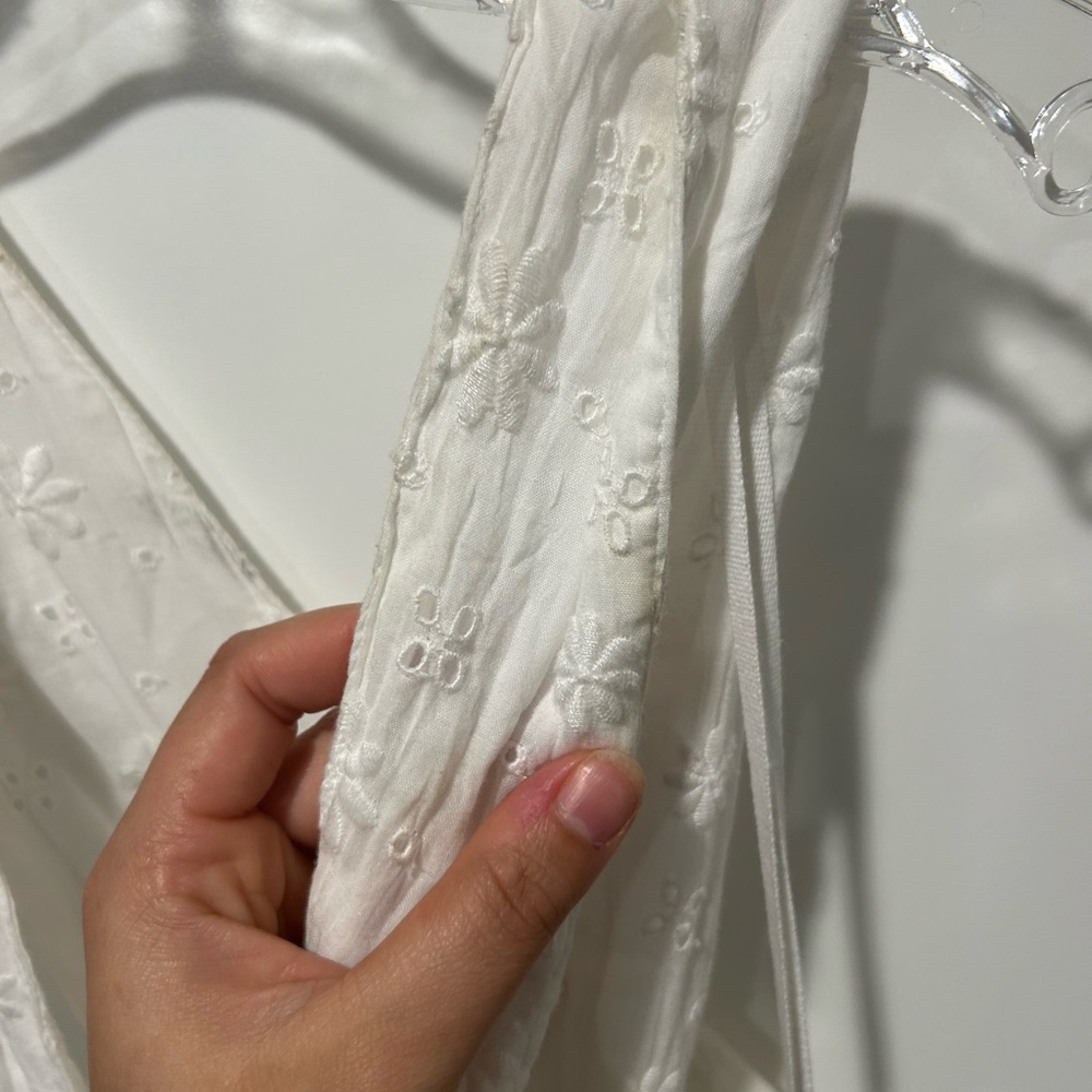 Aerie Halter Top White Lace Dress Sz XL - Picture 9 of 11